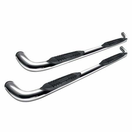 GREEN ARROW EQUIPMENT 3 in. Stainless Steel Nerf Bars for 2019 Silverado & Sierra 1500 Crew Cab GR1398055